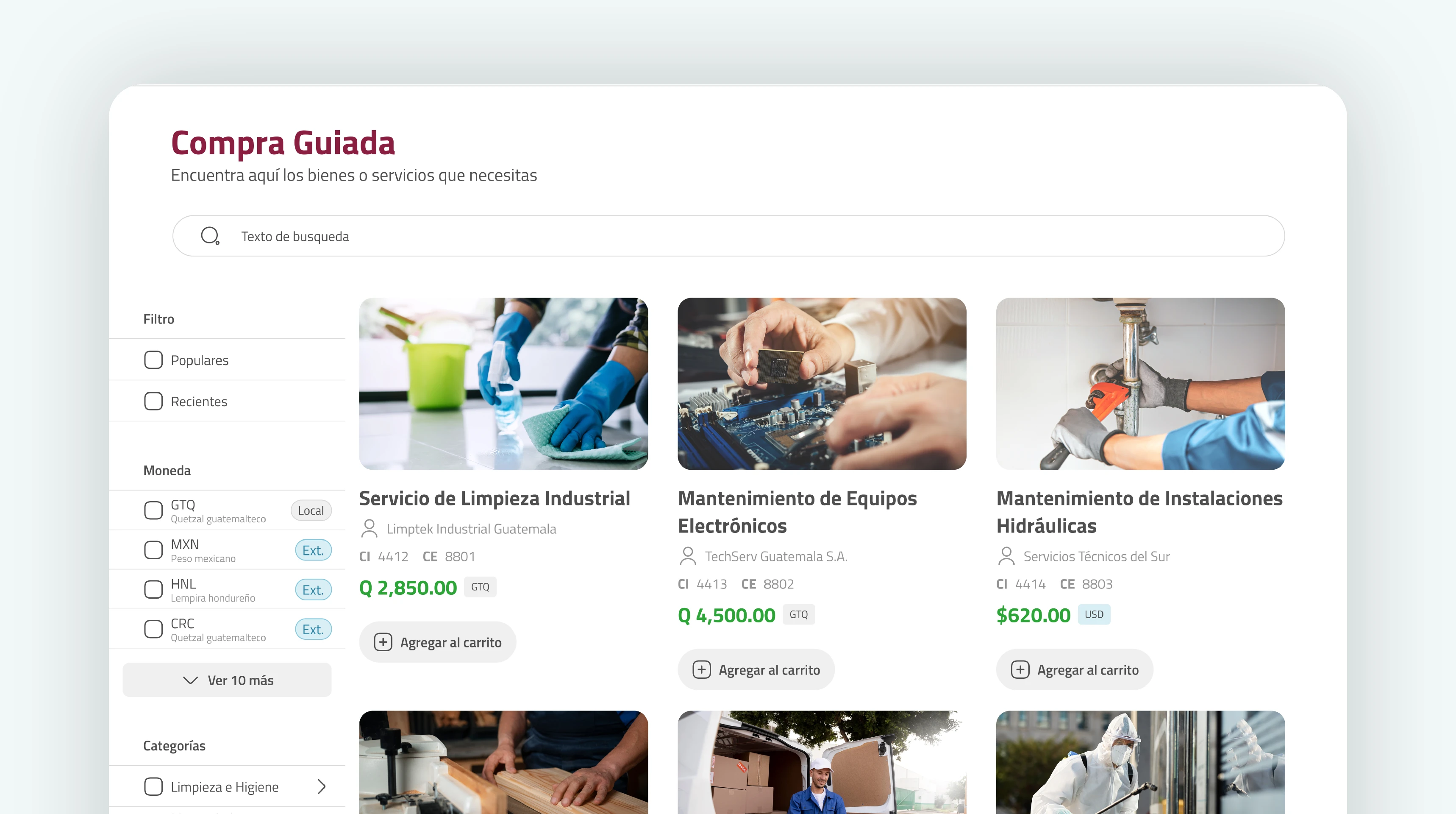 Publique su solicitud